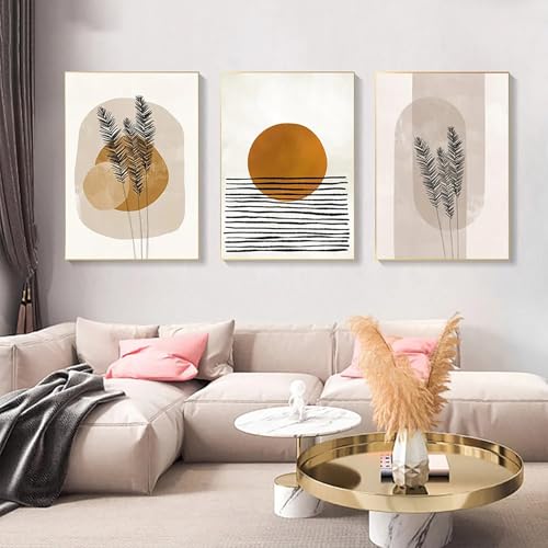 Soleil affiche vintage et art abstrait boho pour une decoration murale zen - 3