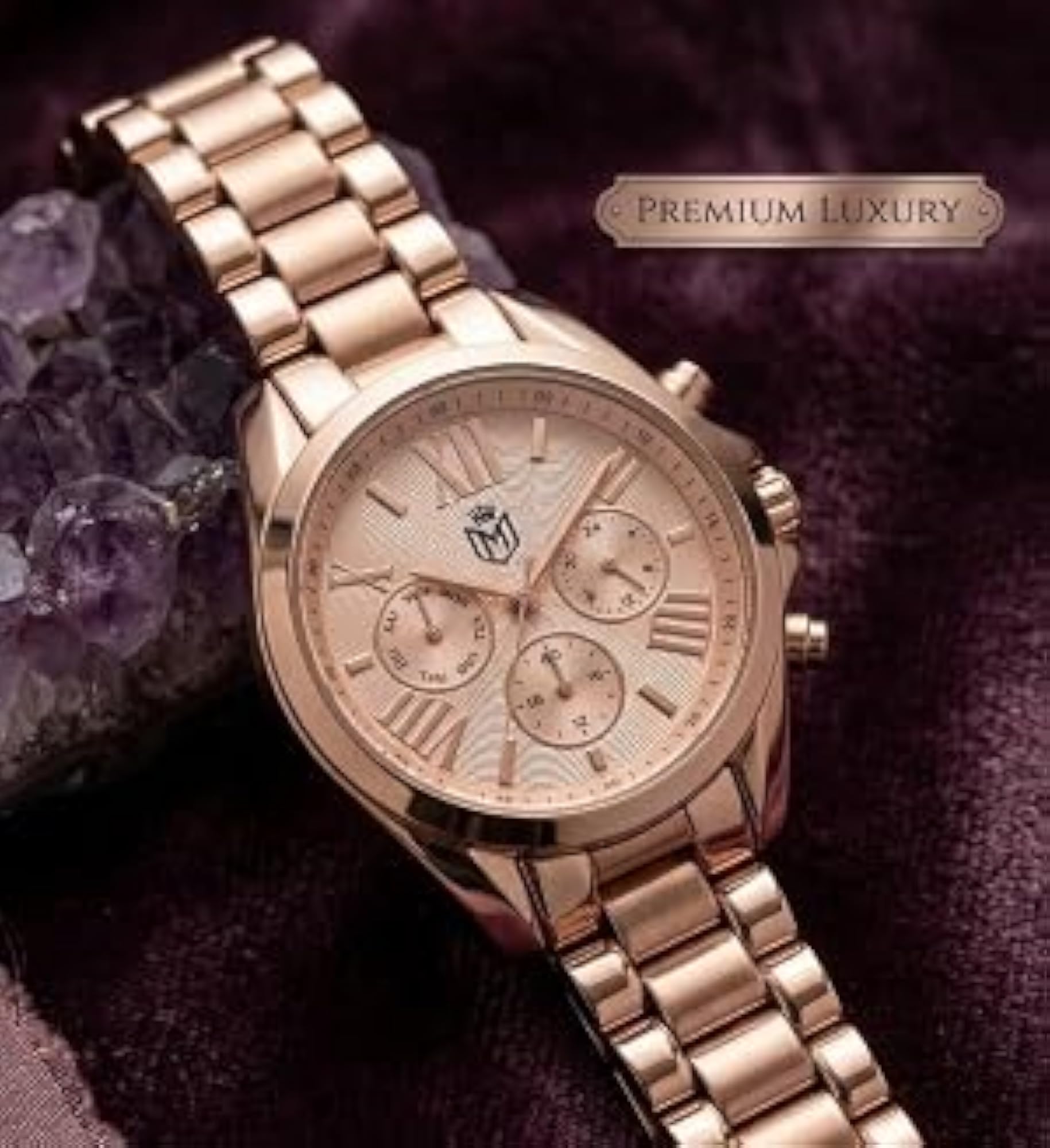 Women's Analog Watch with Stainless Steel Bracelet Strap