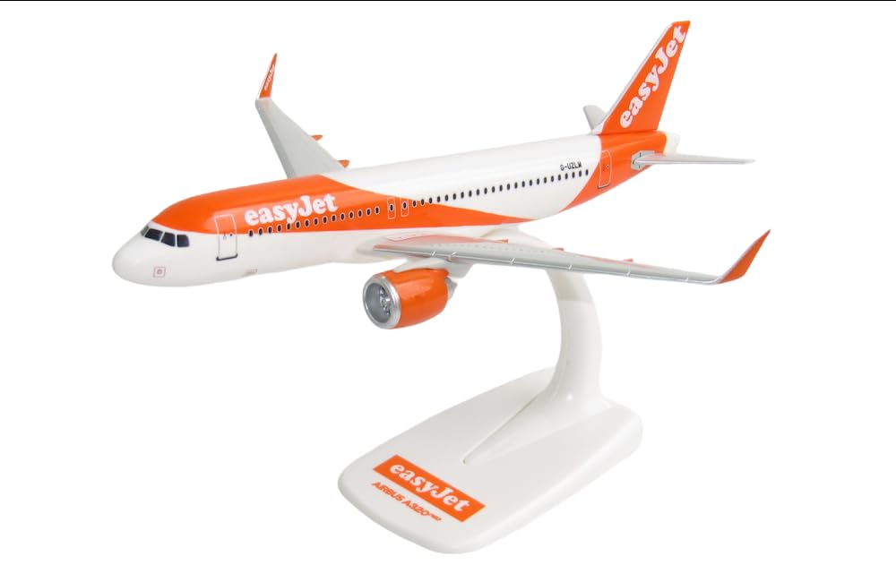 PPC PP-222932 EasyJet Airbus A320neo G-UZLM 1:200 Scale Snap-Fit Model