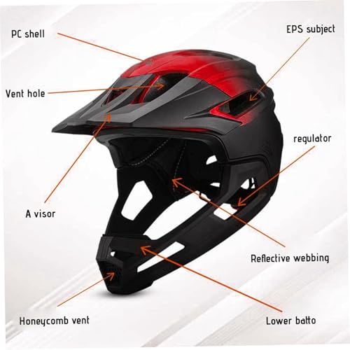 Casco integral de bicicleta de montaña para rutas de enduro e impactos 2