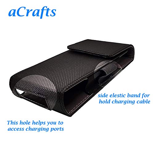 Image of Pouch Case Wallet Cover Protector for Ambrane 10000mAh Lithium Polymer Power Bank - Black