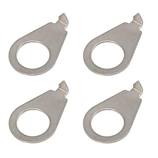 CCeCCe 4 Pack 3/8" Guitar Knobs Pointer Indicator Plates Silver Guitar Control Knob Position Pointers 9.7MM Diameter Washers for Gibson LP Les Paul Electric Guitar Parts (Chrome Nickel)