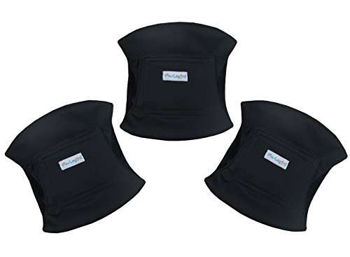 Paw Legend Washable Dog Belly Wrap Diapers For Male Dog (3 Pack,Black,Black,Black,Large) #TOP2