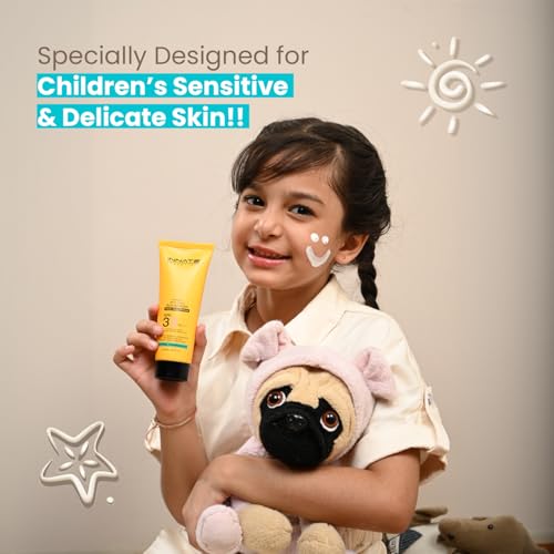 Image of Innate Kids & Teens Mineral Sunscreen Lotion for Babies with Zinc Oxide SPF 33+ PA+++ - 75ml | UVA UVB & Broad Spectrum Protection | Sweat & Water Resistant | Hypoallergenic & Fragrance Free