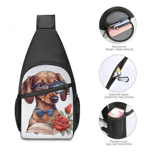 Morral tipo sling bag para trekking y uso casual miniatura 5