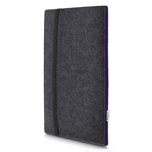 Étui iPad 11 pouces 2025 Stilbag Finn feutre anthracite violet