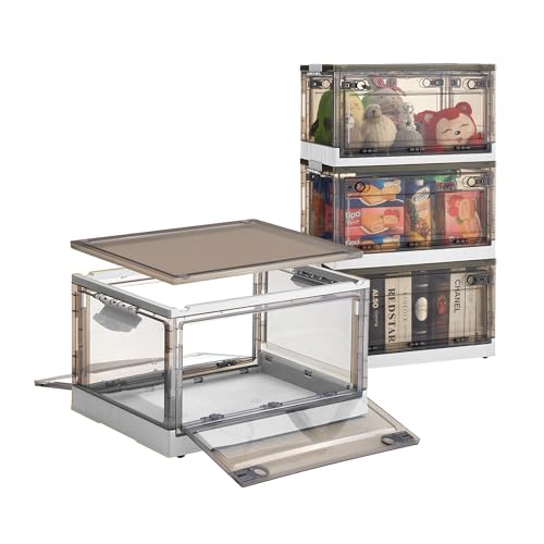 Nilpferd 3x45L faltbare Aufbewahrungsbox mit Deckel...