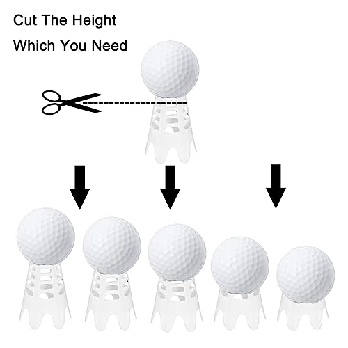 Image of Plastic Golf Tees, Golf Simulator Tees for Home, Outdoor Indoor Golf Tees Simulator Practice Training, Golf Mat Tees for Winter Turf and Driving Range