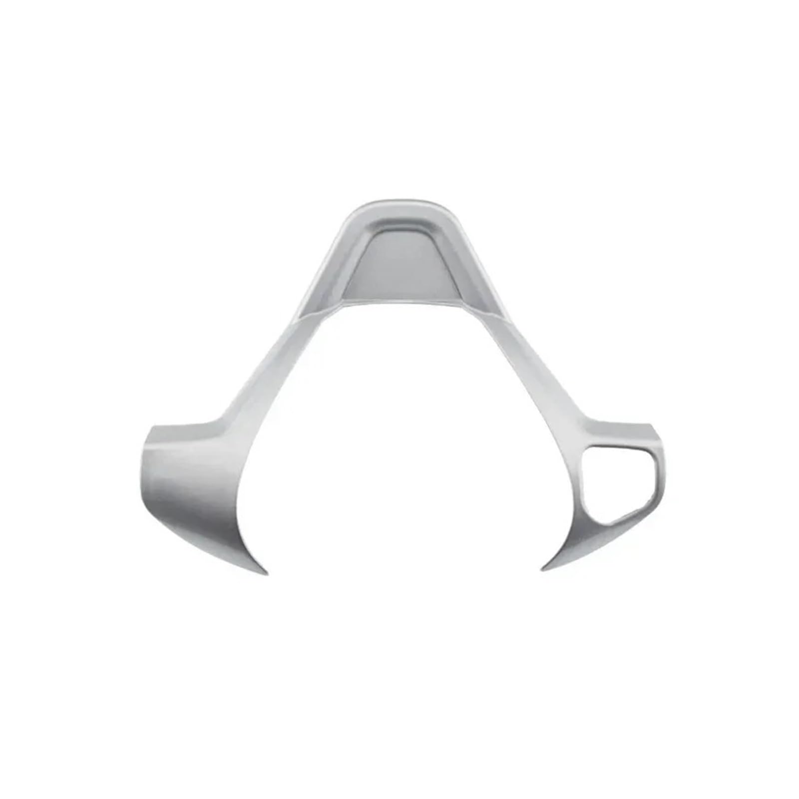 Car Interior Sticker for Fiesta MK7 2009-2017 for Ecosport 2012-2017 Car Steering Wheel Panel Decoration Cover Trim Stickers(1hole-Matte-Silver)