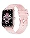 Smartwatch Donna ASIAMENG Orologio Contapassi Smart Watch Fitness Sportivo Cardiofrequenzimetro da Polso Saturimetro Notifiche Whatsapp Chiamate Messaggi Android iOS Impermeabile IP68 Elegante Rosa