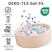 Zedachica Ball Pit for Toddlers 35.43''x11.81 Baby Ball Pit Soft Memory Foam Ball Pool Round Kids Ball Pit Indoor and Outdoor Game Kids Play Ball Pool Ideal Gift for Girls and Boys (Beige, NO Balls)