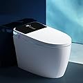 LALAHOO Smart Toilet Bidet with Tank Built in, Auto Open/Close, Heated Seat, Automatic Flush Bidet Toilet,Night Light, Elongated Japanese Toilets for Bathroom