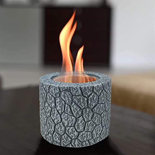 Yumpanda Tabletop Fireplace Mini Portable Indoor Outdoor Fire Pit Bowl Grey #TOP6