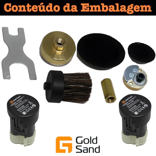 Mini Máquina Nano Politriz Polimento Híbrida 2 Baterias
