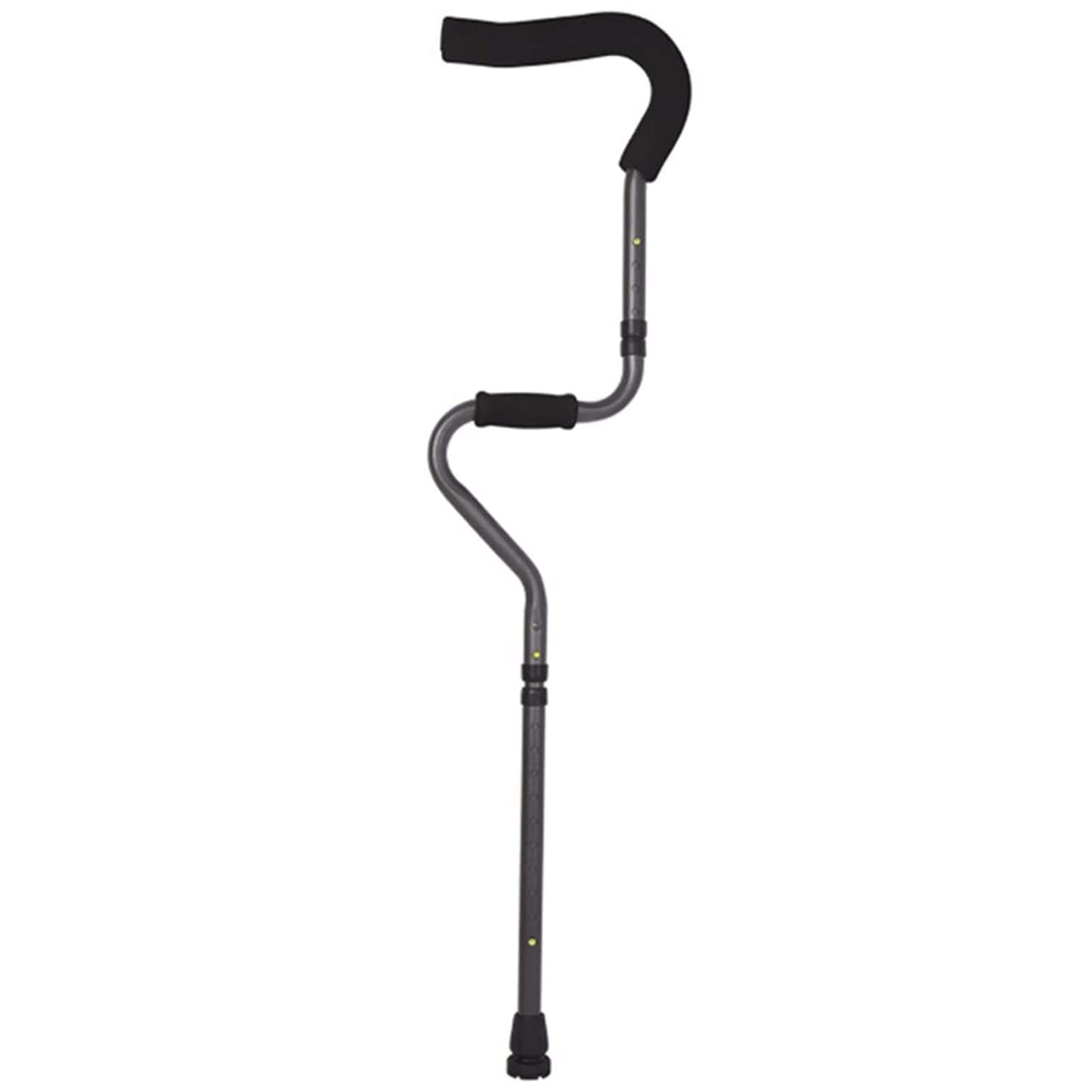 Stampelle da passeggio Stampelle mediche ascellari per camminare Stampelle ascellari regolabili pieghevoli in alluminio con impugnatura ergonomica e schiuma per ascelle per uomini Donne o adolescent