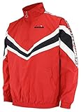 Diadora Men's Half Zip MVB Pullover Jacket, Red Capital, Small