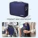 LENTION Cable Electronics Organizer Bag Pouch, Travel Accessories Carry Case Portable Bag Waterproof Double Layers All-in-One Storage Bag Carrying for Cord, Charger, Power Bank, Earphone Blue