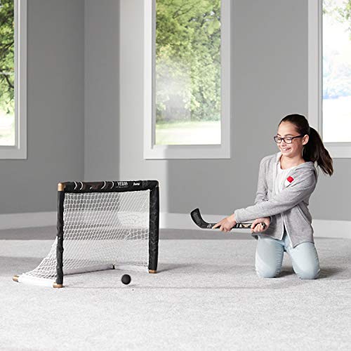 Franklin Sports Vegas Golden Knights Mini Hockey Set - Knee Hockey Goal, Ball, & 2 Hockey Stick Combo Set - Mini Goal Net - Nhl Official Hockey Set #TOP4