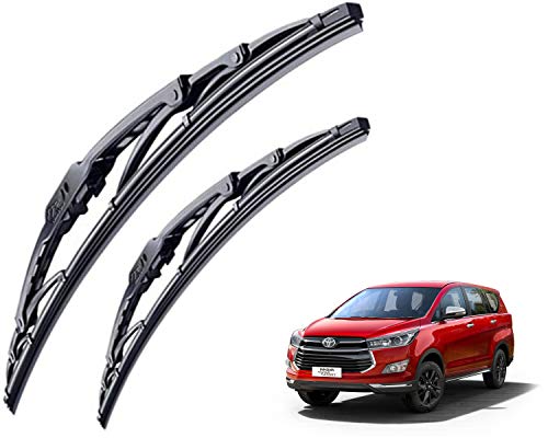 Image of WolkomHome High Performance OE Car Wiper Blade Replacement Set of 2 Pc Right 26 inch Left 16 inch for Toyota Innova Crysta 2016