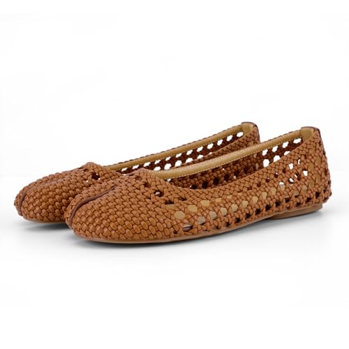 Image of VBDB Mesh Ballet Flats for Women Split Toe Tabi Flats Wide Width Mesh Flats Low Heel Casual Ballerina Comfortable 2026 Spring Summer Shoes