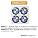 Wikkiv Wheel Center Caps Emblem Compatible with BMW, 68mm Standard BMW Rim Center Hub Caps for All Models with BMW Wheels Logo Blue & White Color (4 Pack)