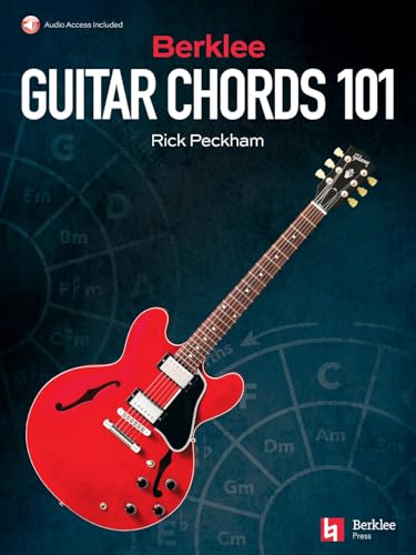 Berklee - Guitar Chords 101 | Method Book with Online backing/audio tracks | Triads, seventh chords, guide-tone voicings with tensions | Circle of fourths practice and inversions