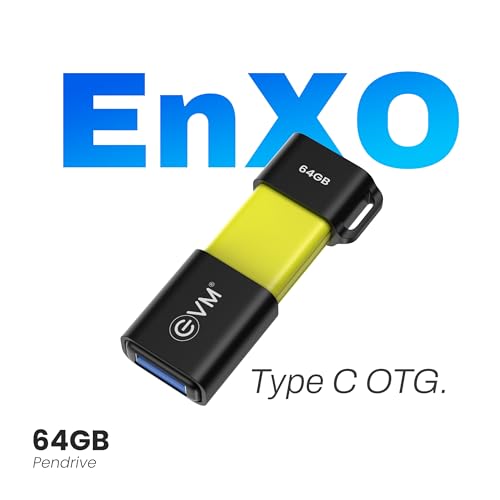 Image of EVM EnXO 64GB OTG Flash Drive USB 3.2 Gen 1 | Versatile Dual USB Type-C & Type-A Connectors | Rapid 120MB /s Read| Smartphone Laptop Tablet Smart TV | Plug & Play | 10 Years Warranty (ENXO /64GB)