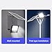 LOCADENCE Outdoors Solar Light, Waterproof LED Solar Light with Remote Control Built in Battery for Courtyard, Community, Walkway, Park