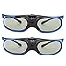 Leapiture 2 STÜCKE 3D-Brille, 144 Hz DLP Link 3D-Brille Wiederaufladbare 3D Active Shutter-Brille Für Alle DLP Link 3D-Projektoren