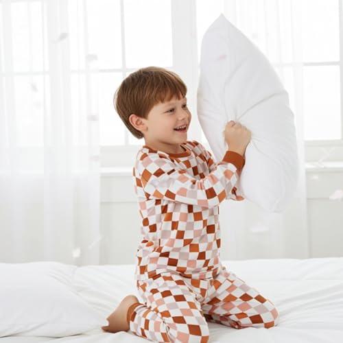 Image of PATPAT Toddler & Kids Pajama Sets with Bamboo Viscose, Snug Fit Pjs for Girls, All-Season Comfort Sleepwear, Ages 2-12 Years
