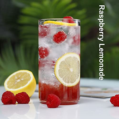 Luxu Drinking Glasses 19 Oz, Thin Highball Glasses Set Of 4,Clear Tall Glass Cups For Water, Juice, Beer, Drinks, And Cocktails And Mixed Drinks #TOP2