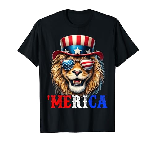 Merica Lion Patriotic 7��4�� �������낢 �L�b�Y �����Y ���f�B�[�X T�V���c