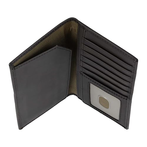 Image of Carhartt Men's Leather Triple Stitch Wallet, Durable Full-Grain Leather Bifold, Trifold & Rodeo Styles, Gifts for Men