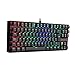 Redragon K552RGB KUMARA Teclado Mecánico Tenkeyless para Windows PC, Switch Red, Interruptores Rojos, reforzado, Retroiluminado RGB Distribución Española - Negro