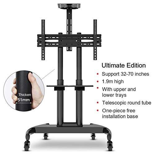 Soporte Universal de Piso para TV 32-70 Pulgadas con Ruedas miniatura 7