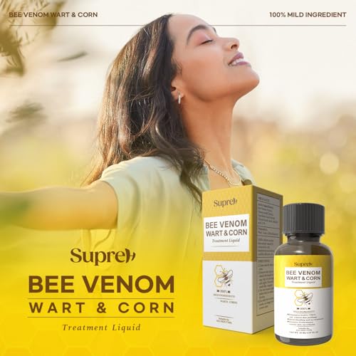 fast-acting bee venom wart remover wart freeze off with salicylic acid amp bee venom cream - wart removal for plantar genital 18 ml