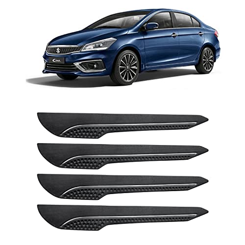 Image of AOSIS-Car Bumper Protector /Bumper Guard for Maruti Suzuki Ciaz with Single Chrome Stripe (4-Pcs)