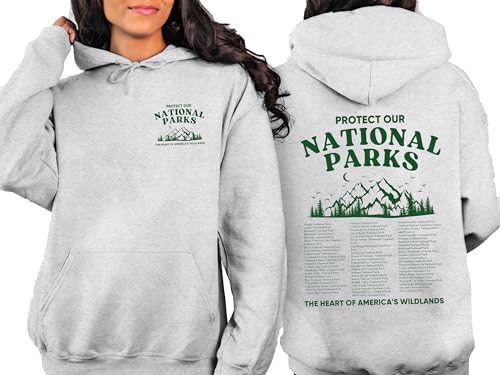 U.S National Parks Hoodie 63 National Parks Sweatshirt Wild lover gift hoodie Waterfall Sweatshirt Protect Our National parks Positive shirt