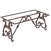 BISCOTTINI INTERNATIONAL ART TRADING Cookies Tischplatte aus Eisen 98 x 49 x 43 cm | Tisch für den Außenbereich | Tischplatte antik