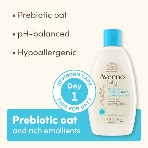 image for Aveeno Baby Healthy Start Nourishing Newborn Wash, Hypoallergenic Baby