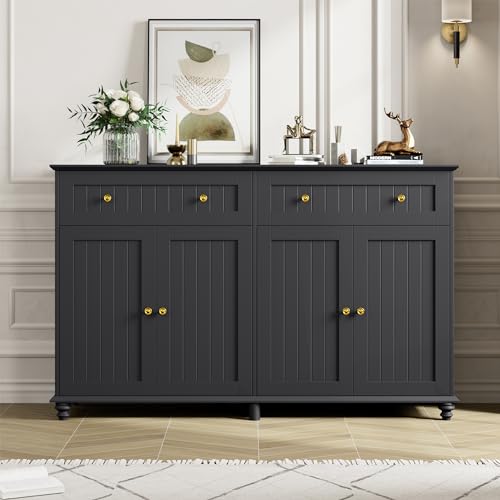 Finetones 134 Buffet Cabinet With Storage, 55.1 Inch Large Sideboard Buffet Cabinet thumb #4