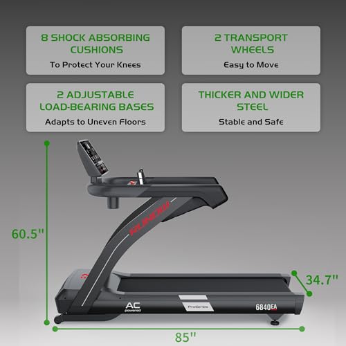 Image of RUNOW Treadmills for Home and Gym 4.0HP Incline Treadmill with 15% Auto Incline, Folding Treadmill with 450 LBS Weight Capacity for Walking and Running