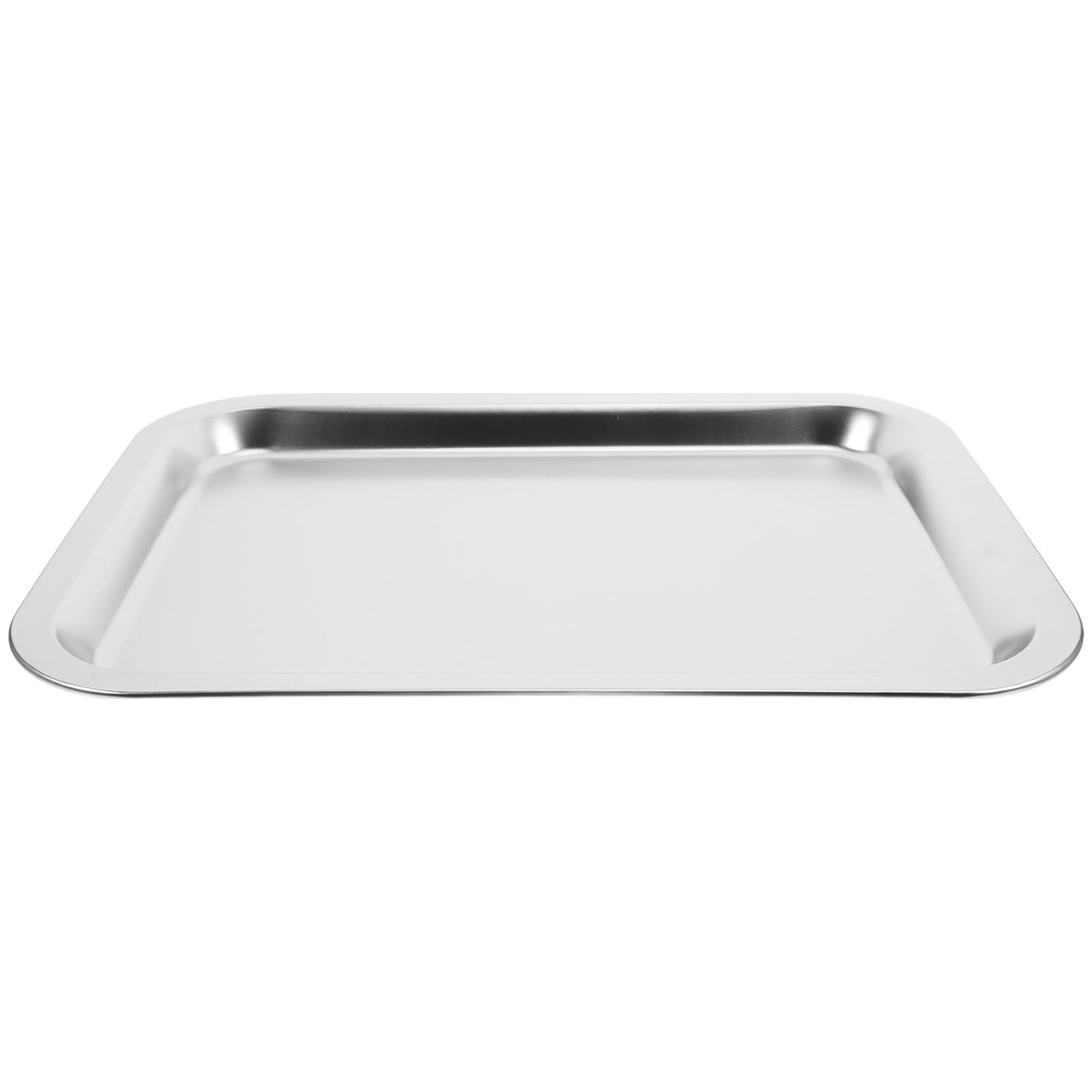 Bandeja multifuncional de acero inoxidable con fondo plano ideal para hornear recetas