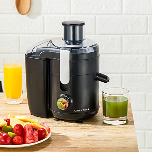 Lawazim Fruit Juicer 950 ml 350 W|Fruit Power Juicer Machine Wide Feed Tupe Juice Extractor For Whole Fruit And Vegetable, Stainless Steel, Dual Speed, Black, K50030