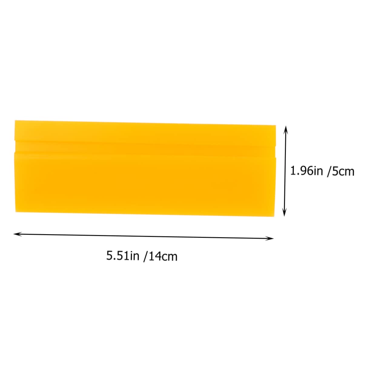 KOMBIUDA Plastic Film Scraper Tool for Car Window Film Application Yellow Squeegee Durable Auto Decal Applicator for Car Care and Maintenance