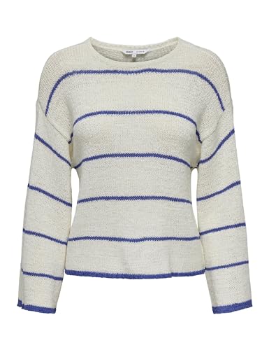 Photo de ONLY Onlgeena 7/8 Rayures Col Rond KNT Nca, Cloud Dancer, L