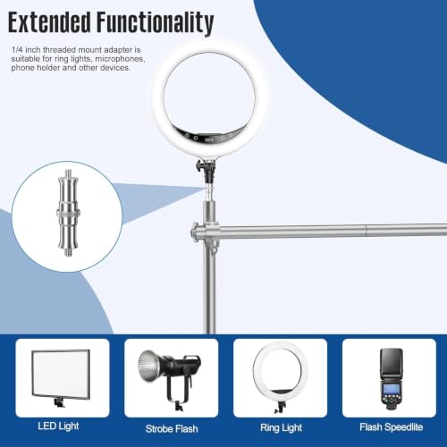 Image of EMART Overhead Camera Mount Rig, Adjustable Aluminum Tabletop Platform