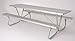 UltraSite - BT158-A8 - 68"D x 96"W Rectangle Aluminum Picnic Table, Silver