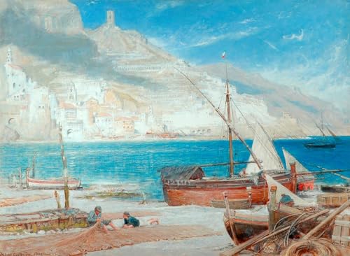 Tableau Amalfi Albert Goodwin pour créer une ambiance relaxante dans votre chambre