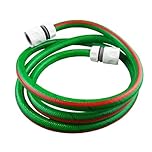 Hose Reel Extension Kit with 1-10m Flexible Pipe and 2 Premium Connectors – Perfect for Garden Irrigation and Watering Systems (10m + 2 Connectors)